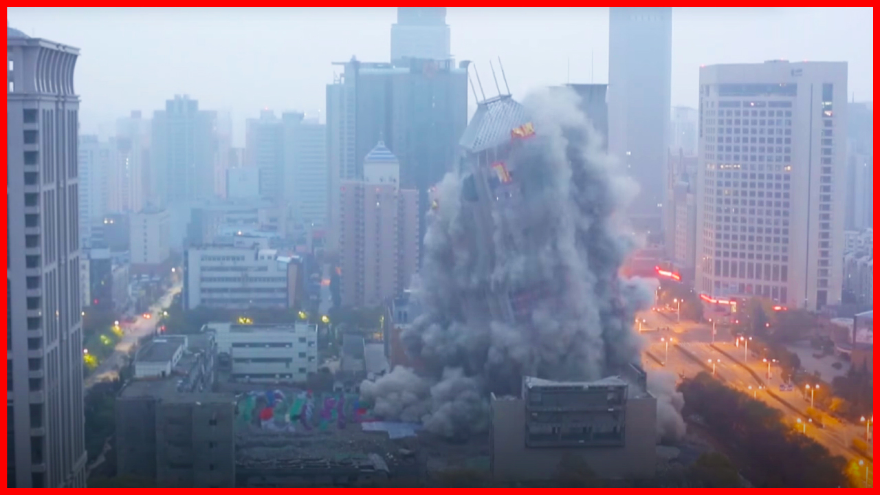 China’s real estate crisis is blowing up, quite literally