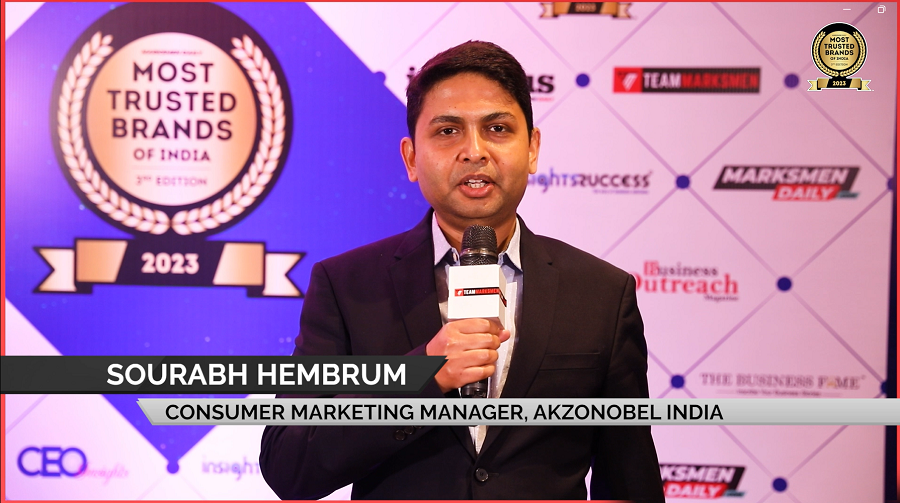 Sourabh Hembrum, Consumer Marketing Manager - Super Premium & Premium Interiors, AkzoNobel India