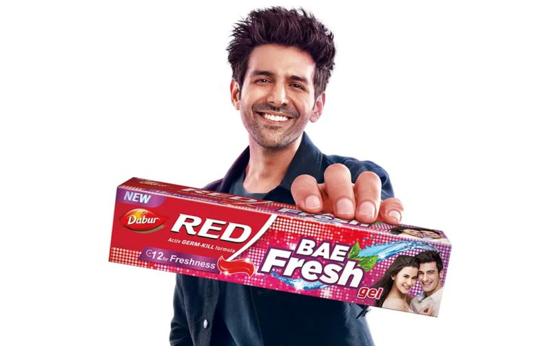 Dabur signs Kartik Aaryan as brand ambassador for its new gel toothpaste variant launch Dabur Red Bae Fresh Gel