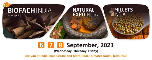 BIOFACH INDIA 2023: India's Most Focused Event for Organic, Natural Products and Millets Set to Held from 6-8 September