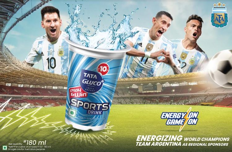 The Argentine Football Association and Tata Gluco+, Regional Sponsor in India, Present a New Product: Tata Gluco+ Sports Drink