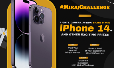 Win Big with Miraj Cinemas' #MirajChallenge and Seize the Opportunity to Take Home the iPhone 14 and Many Other Exciting Prizes