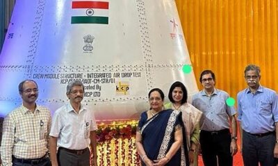 KCP Hands Over Integrated Air Drop Test - Crew Module Structure to ISRO, Meant for Gaganyaan Mission