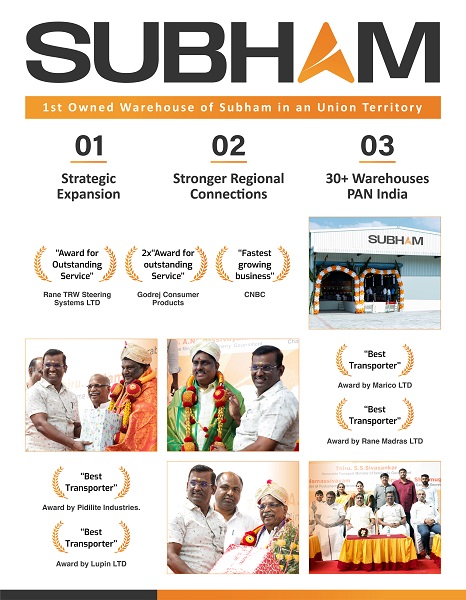 Subham Expands Operational Footprint with New Warehouse in Pondicherry - Subham Freight Carriers Pvt. Ltd.