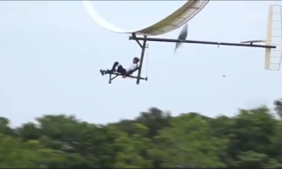 Japanese Student Takes Flight of Fancy, Creates Flying Bicycle