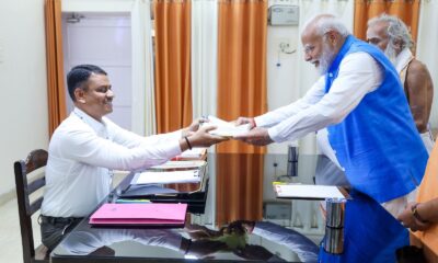 PM Modi Files Nomination from Varanasi, Accompanied by CM Yogi Adityanath