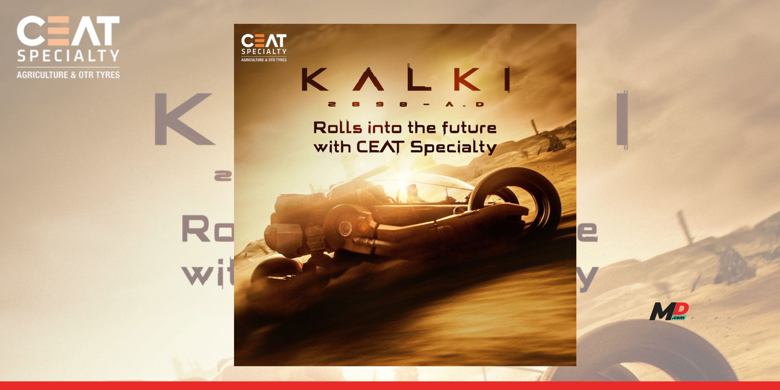 CEAT Specialty Collaborates with Kalki 2898 AD for the Launch of Futuristic Tyres for AI Vehicle