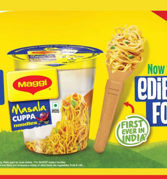 Maggi introduces limited-edition cup noodles with edible fork