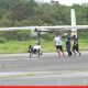Japanese students achieve milestone with pedal powered flying bicycle