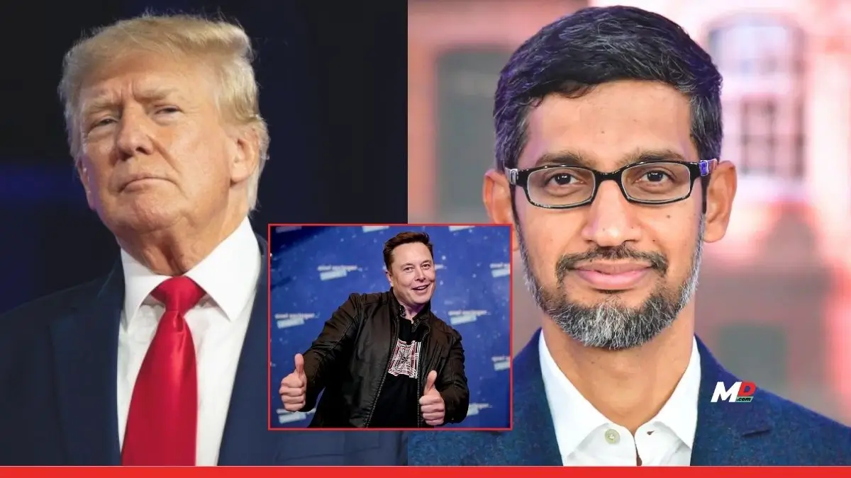 Elon Musk Joins Call Between Google CEO Sundar Pichai and Donald Trump