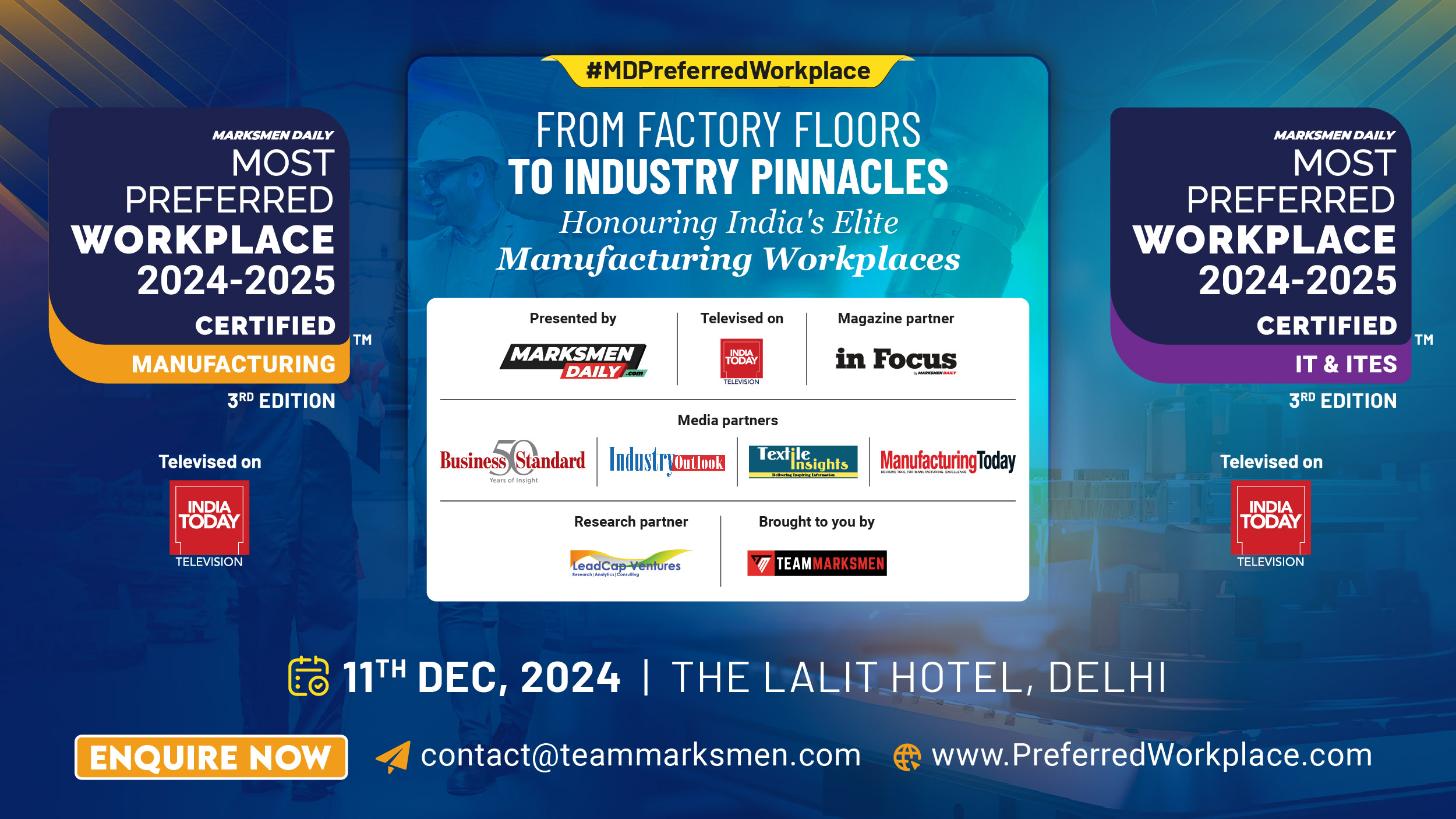 3rd Edition of Most Preferred Workplace 2024 in Manufacturing sector