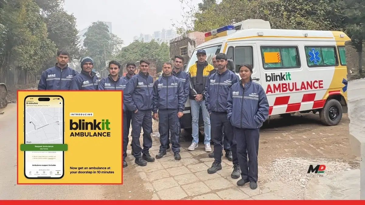 Zomato CEO Deepinder Goyal Applauds Blinkit's 10-Minute Ambulance Service 