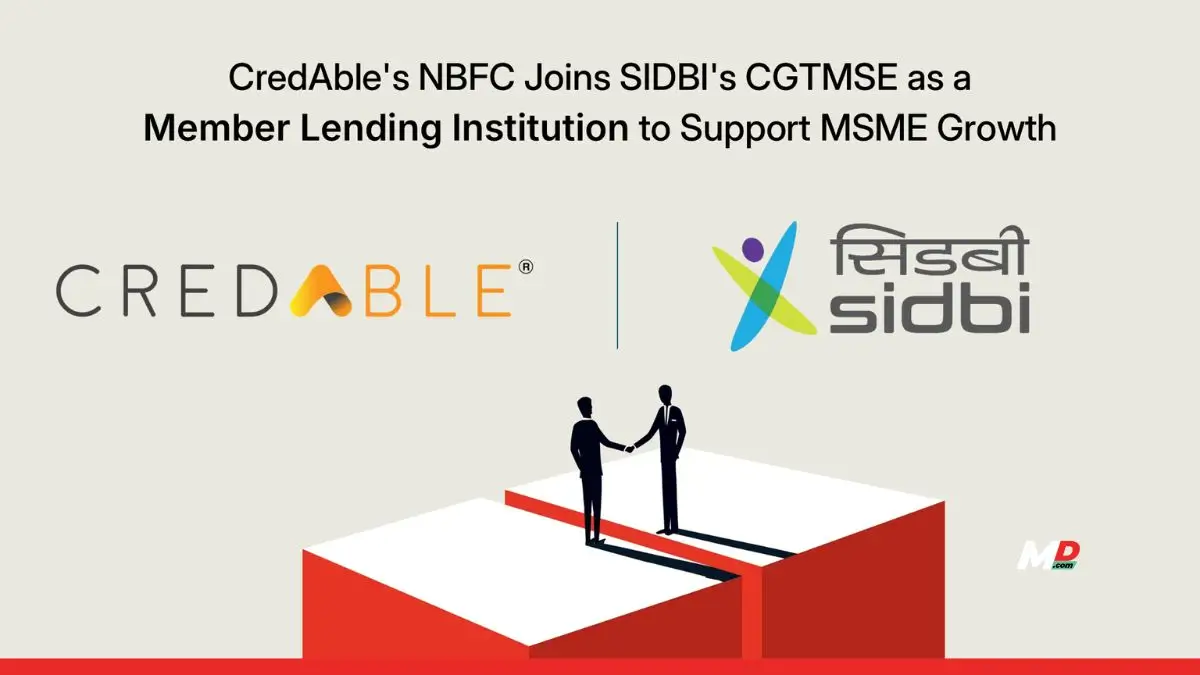 CredAble's NBFC Joins SIDBI's CGTMSE as a Member Lending Institution to Support MSME Growth 