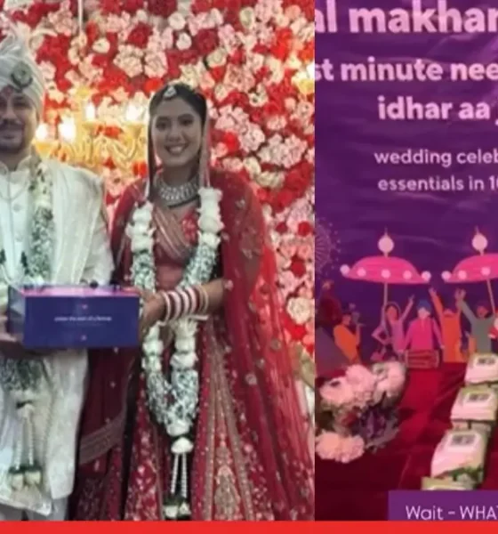 Love Delivered: How Zepto Made Sherry & Arvind’s Big Day Unforgettable! 