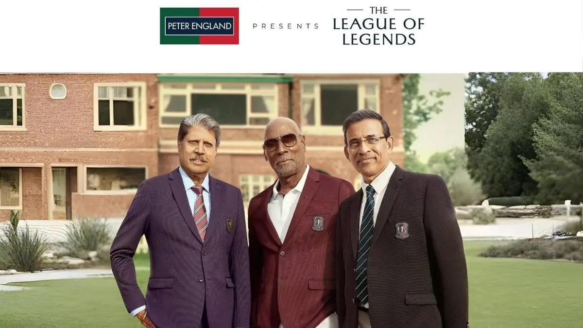 Peter England Unites Cricketing Icons Kapil Dev, Sir. Vivian Richards, and Harsha Bhogle for           ‘The League of Legends’ Campaign 