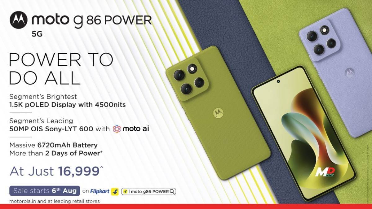 The moto g86 POWER Could Be The Perfect All-Round Phone Under Rs. 20000