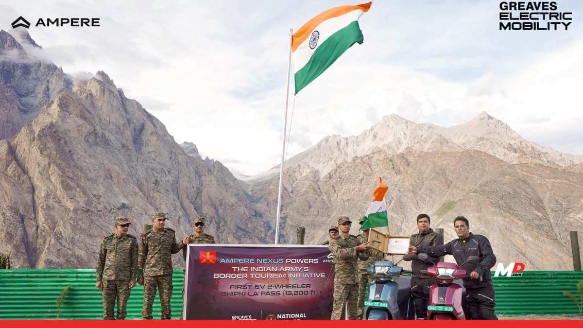 Ampere Nexus Becomes First EV to Conquer Shipki La Pass,(13,200 ft) 