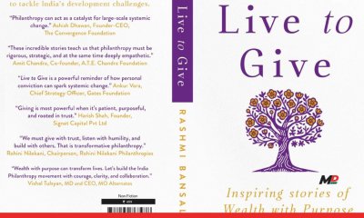Rashmi Bansal, Author of 13 Bestsellers, Partners with Accelerate Indian Philanthropy for her latest book - Live to Give, Spotlighting 16 of India’s Leading Philanthropists 