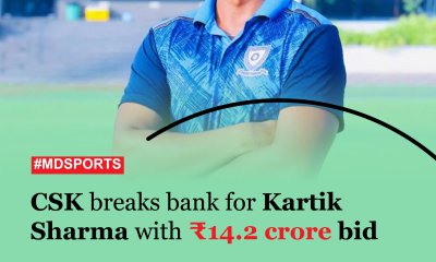CSK breaks bank for Kartik Sharma with ₹14.2 crore bid