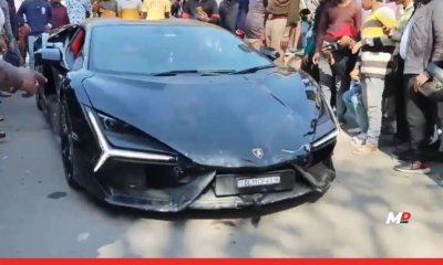 Tobacco Baron’s Son Crashes Lamborghini in Kanpur, 6 Injured