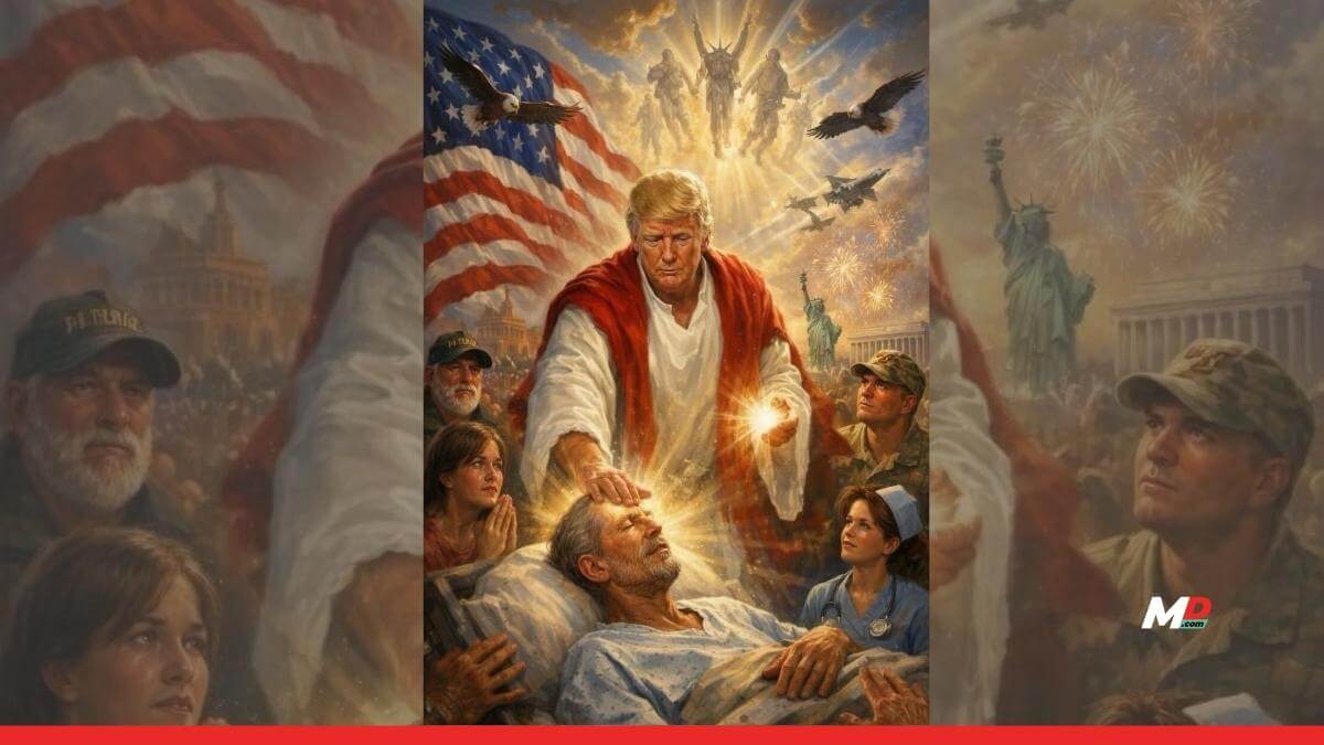 Netizens spotted Jeffrey Epstein in Trump's AI Jesus post 