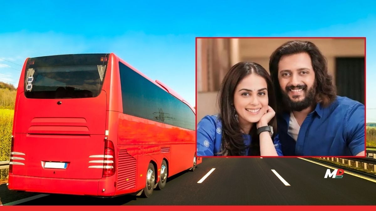 Riteish, Genelia lead ST Red Bus safety drive