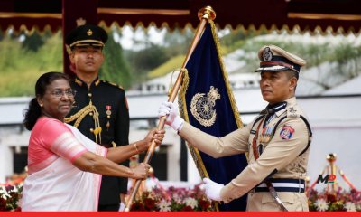 President Droupadi Murmu Presents ‘President of India’s Police Colour’ to Sikkim Police