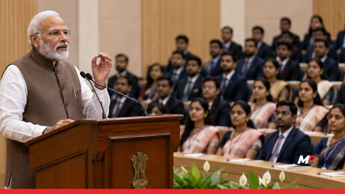 PM Modi urges focus on learning, public service