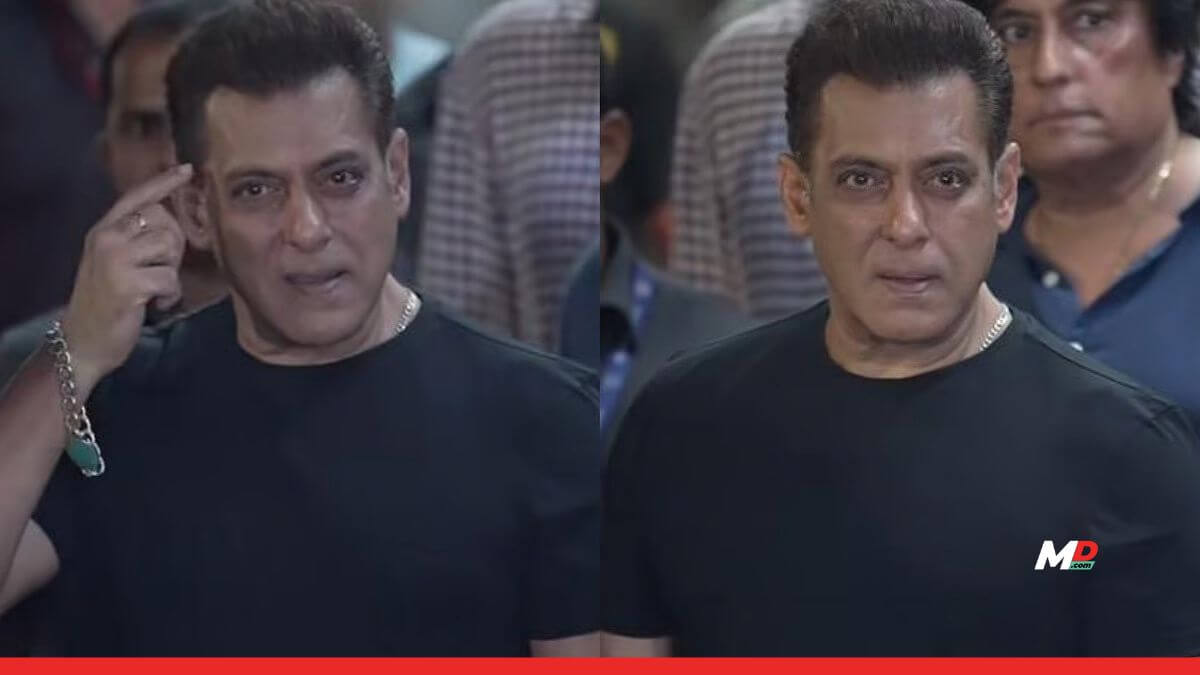 Salman Khan reacts to paparazzi outside hospital