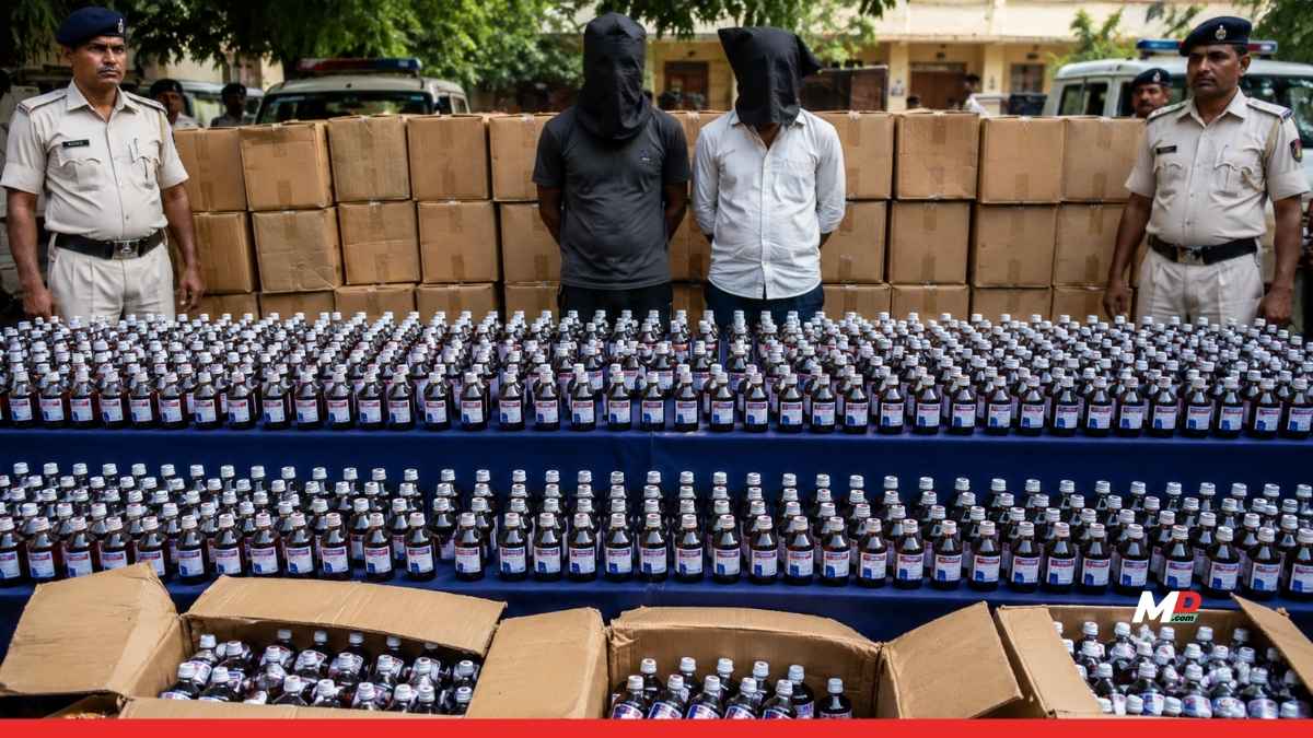 DRI Seizes 7,500 Bottles of Codeine-Based Cough Syrup in Patna; Two Arrested