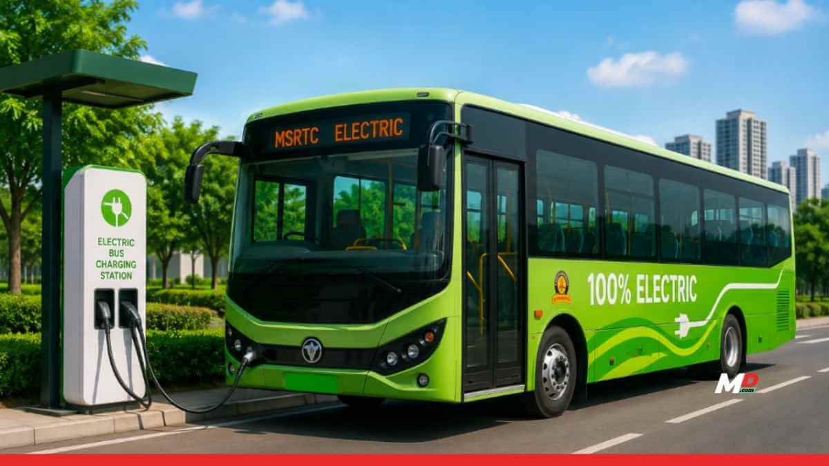 Maharashtra Targets 100% Electric ST Bus Fleet by 2035