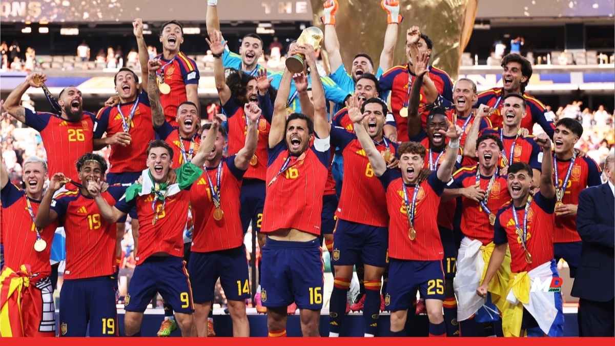 Spain are World Champions, as Ferran Torres breaks ten-man Argentina's resistance 