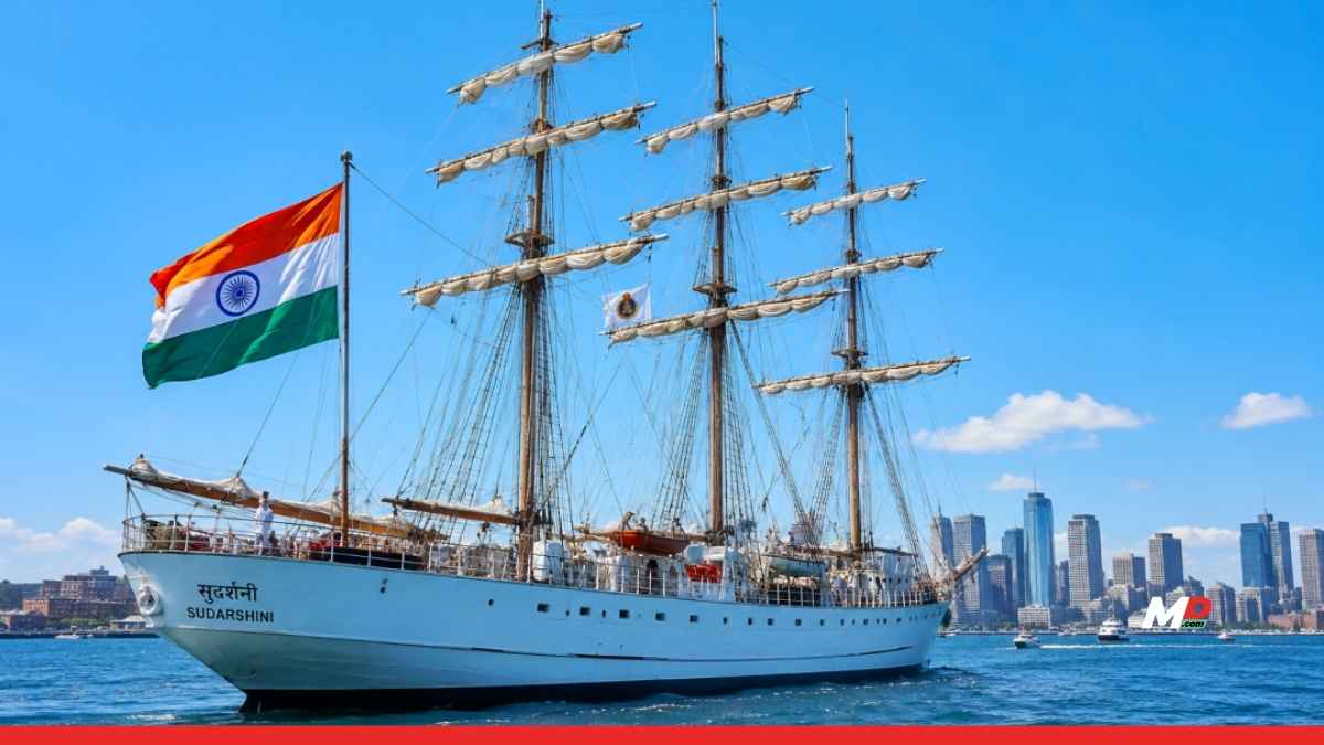 INS Sudarshini Departs Boston After Sail250 Visit