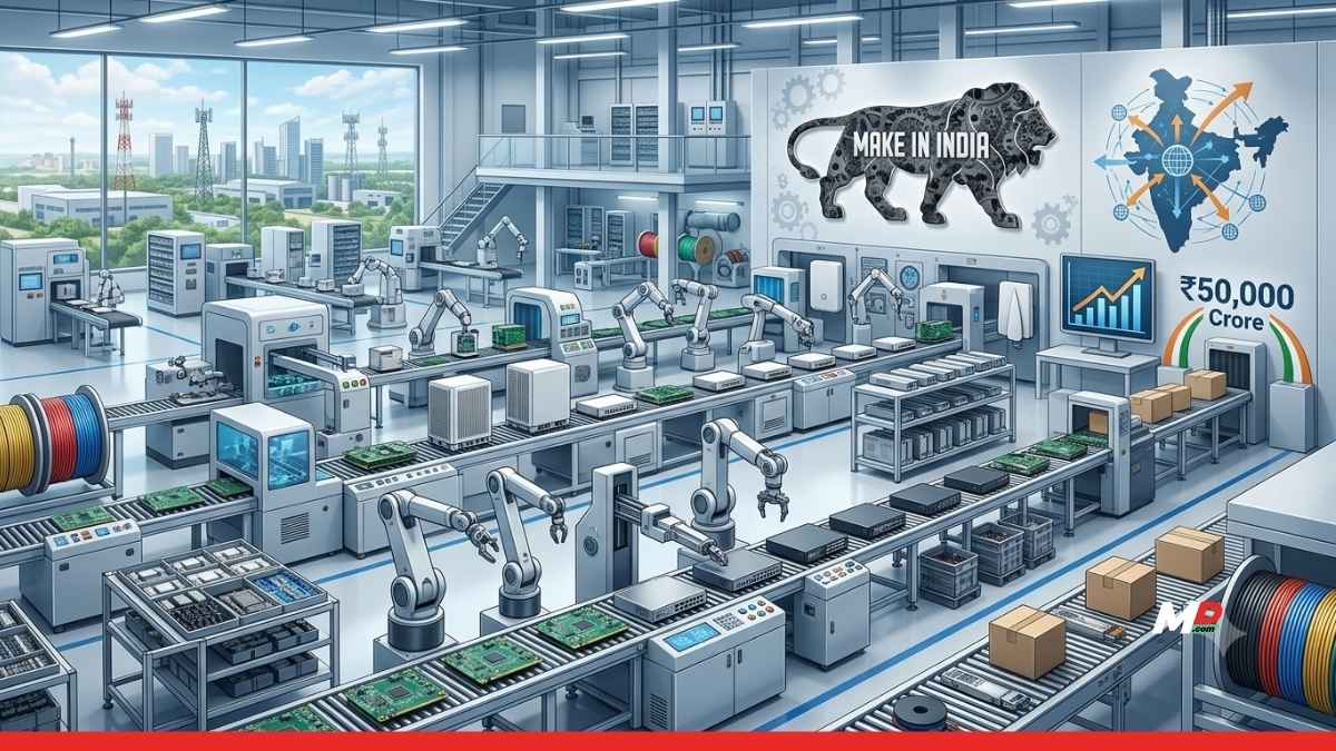 Make in India' Triumphs: Telecom Equipment Production Surpasses 50,000 Crore Milestone Under PLI Scheme